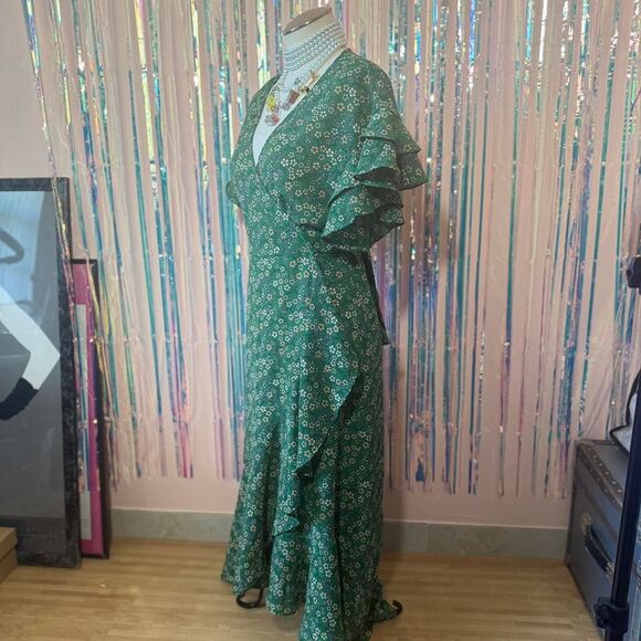 Max-studio Women's Green Dress - Picture 3 of 7